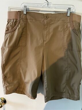 Style & Co. Tan Stretch-Waist Bermuda Shorts